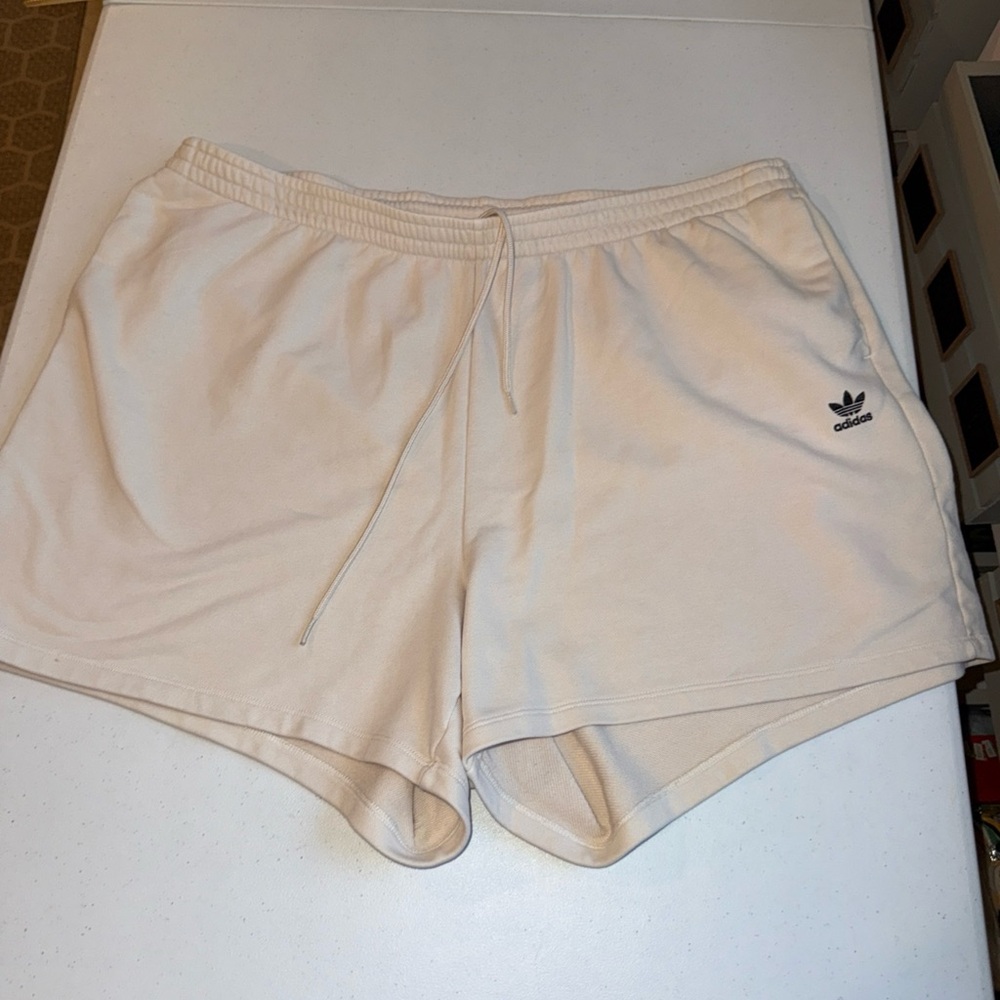 Adidas Women’s Sweat-shorts Embroidered Trefoil‎ Shorts Sz 3x Super Soft